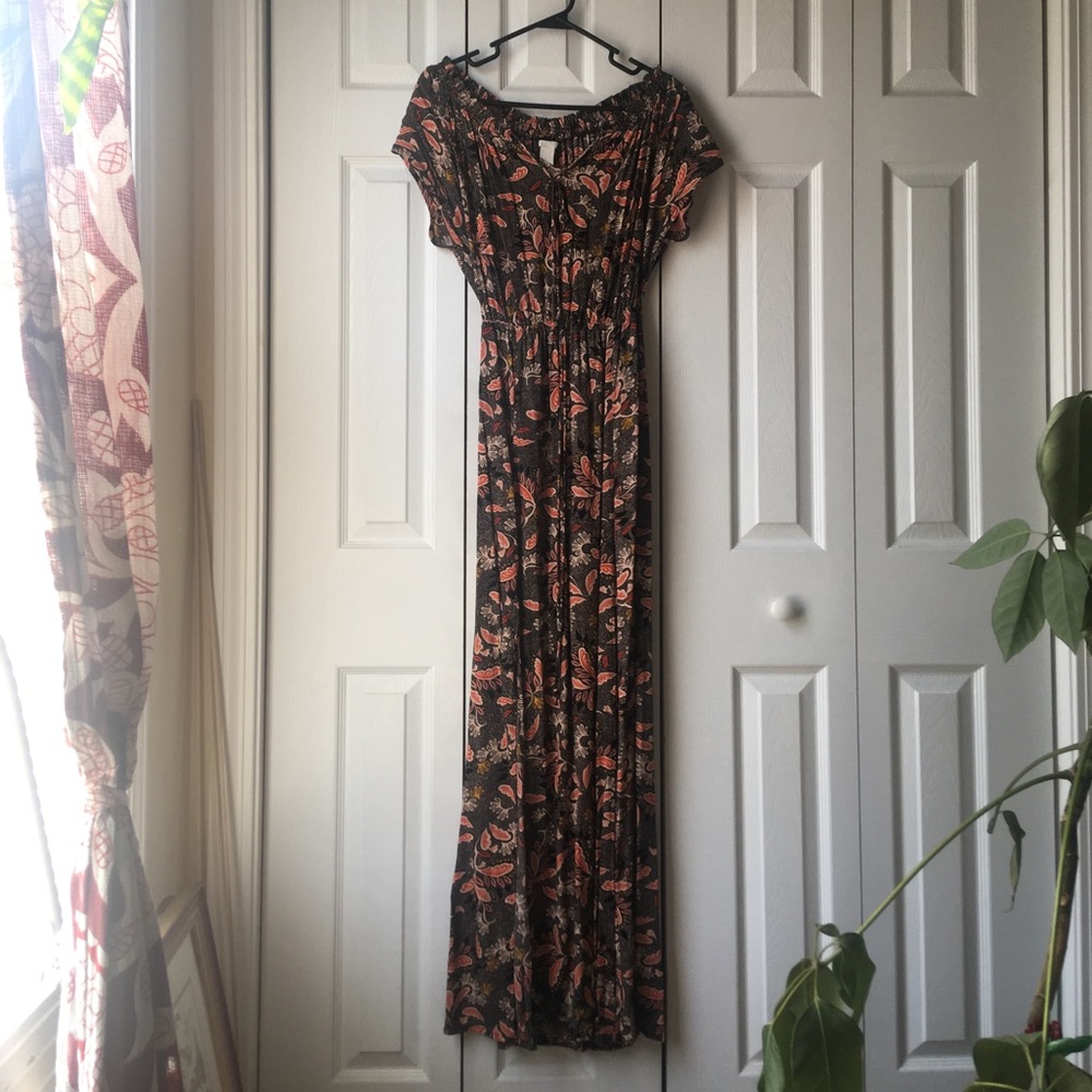 H&M Paisley Maxi Dress with Double Slits